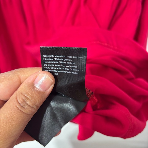 Ulla Popken Red Long Sleeve Babydoll Tunic Top Plus Size 32/34 NWT - Picture 6 of 7